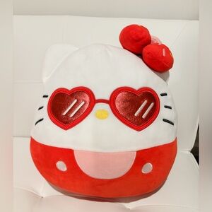 Squishmallows Hello Kitty Red Glasses 14-Inch Sanrio Stuffed Animal Official